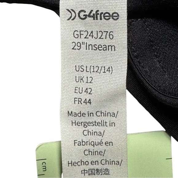 G4Free Wide‎ Leg Pants Black NWT High Waist  Large Travel Work Casual Minimalist - Picture 10 of 13